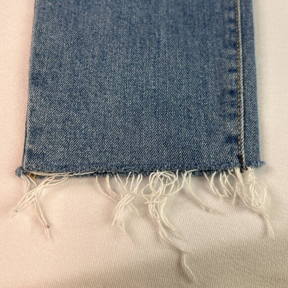 Old Navy High-Waisted OG Straight Leg Cut-Off Jeans - Picture 4 of 13